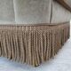 1970s, Danish armchair, original condition, furniture velour, beech wood.