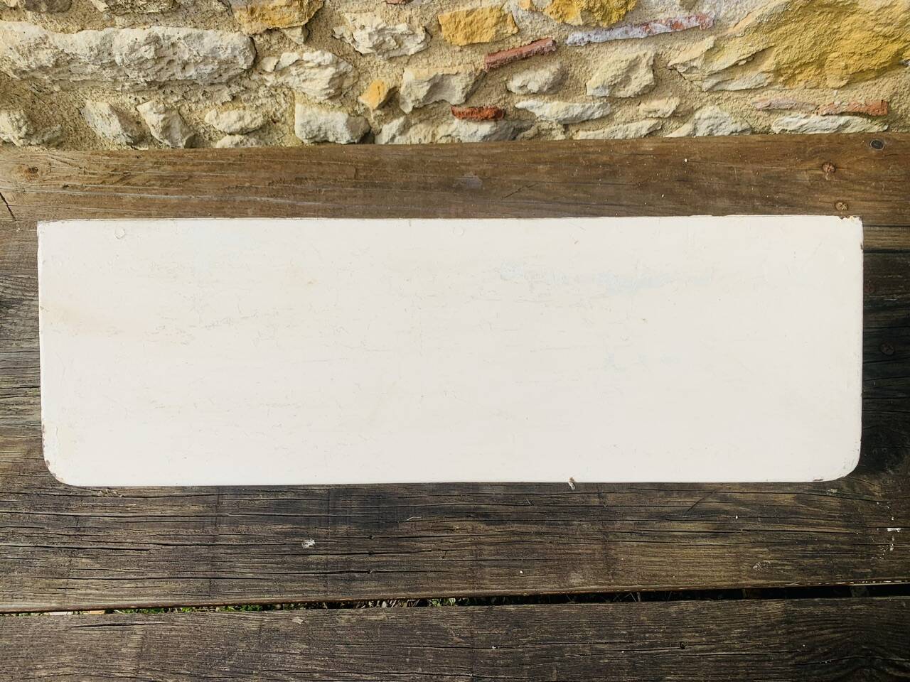 Pair of vintage garden wall shelves, circa 40's/50's