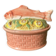 Salmon terrine with slip of Portugal