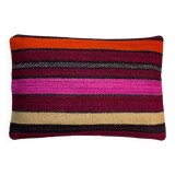 Vintage turkish kilim cushion cover, 30 x 50 cm