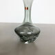 Set of 3 cubic hand blown crystal glass vase by Friedrich Kristall Germany 1970s