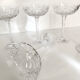 Set of 5 crystal champagne glasses from Saint-Louis | Gavarni model