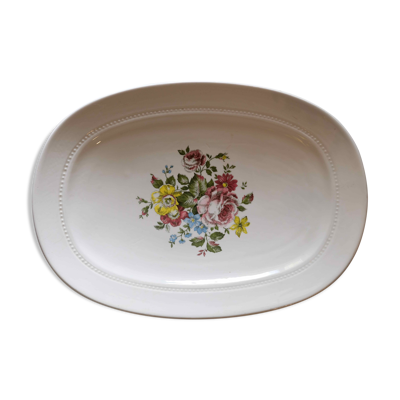 Plat faïence de Luneville China Keller & Guerin 1889 « Chaillot de Vercor »