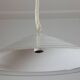 Grande lampe suspendue vintage italienne en verre par Leucos.