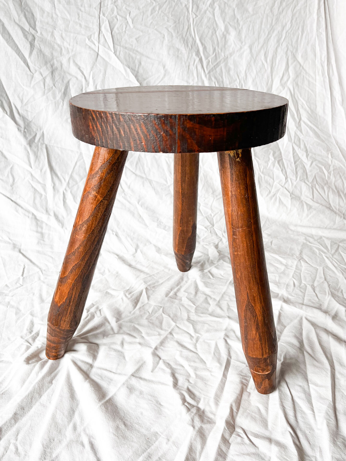 Small Wooden Tripod Stool