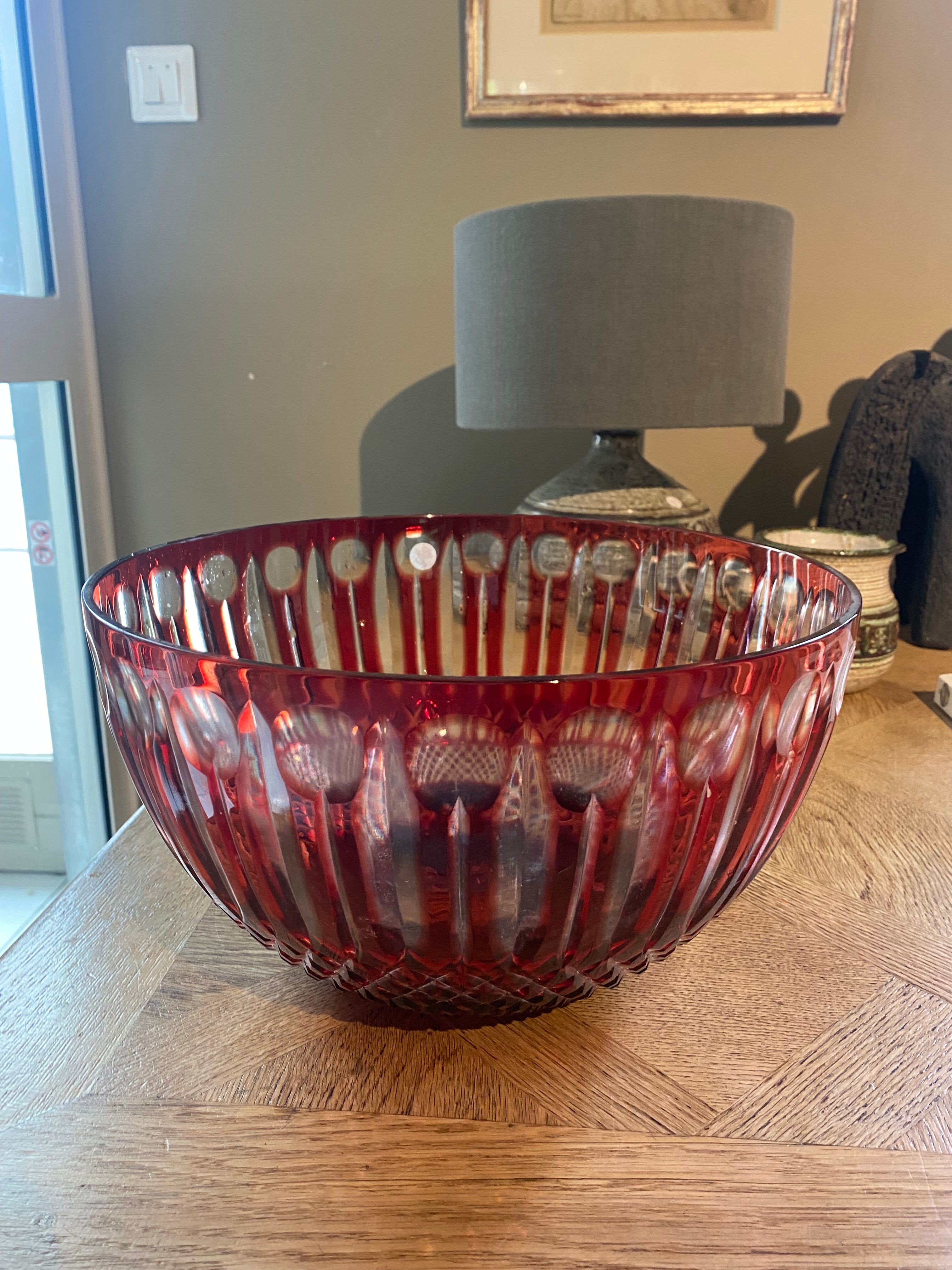 Saint-Louis crystal salad bowl