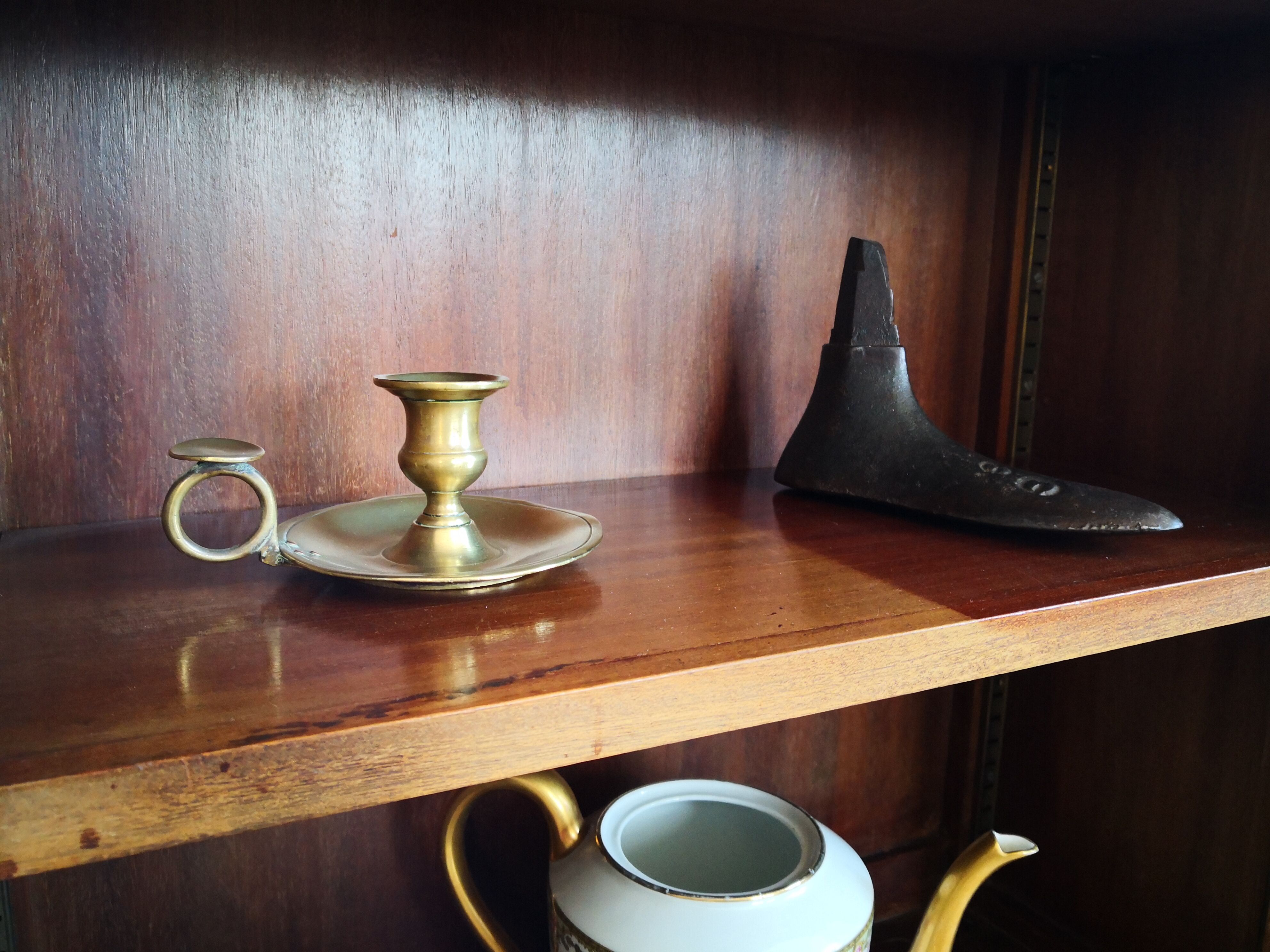 19th century brass cellar rat bougeoir
