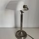 Vintage 1930 opaline desk lamp brass workshop - 37 cm