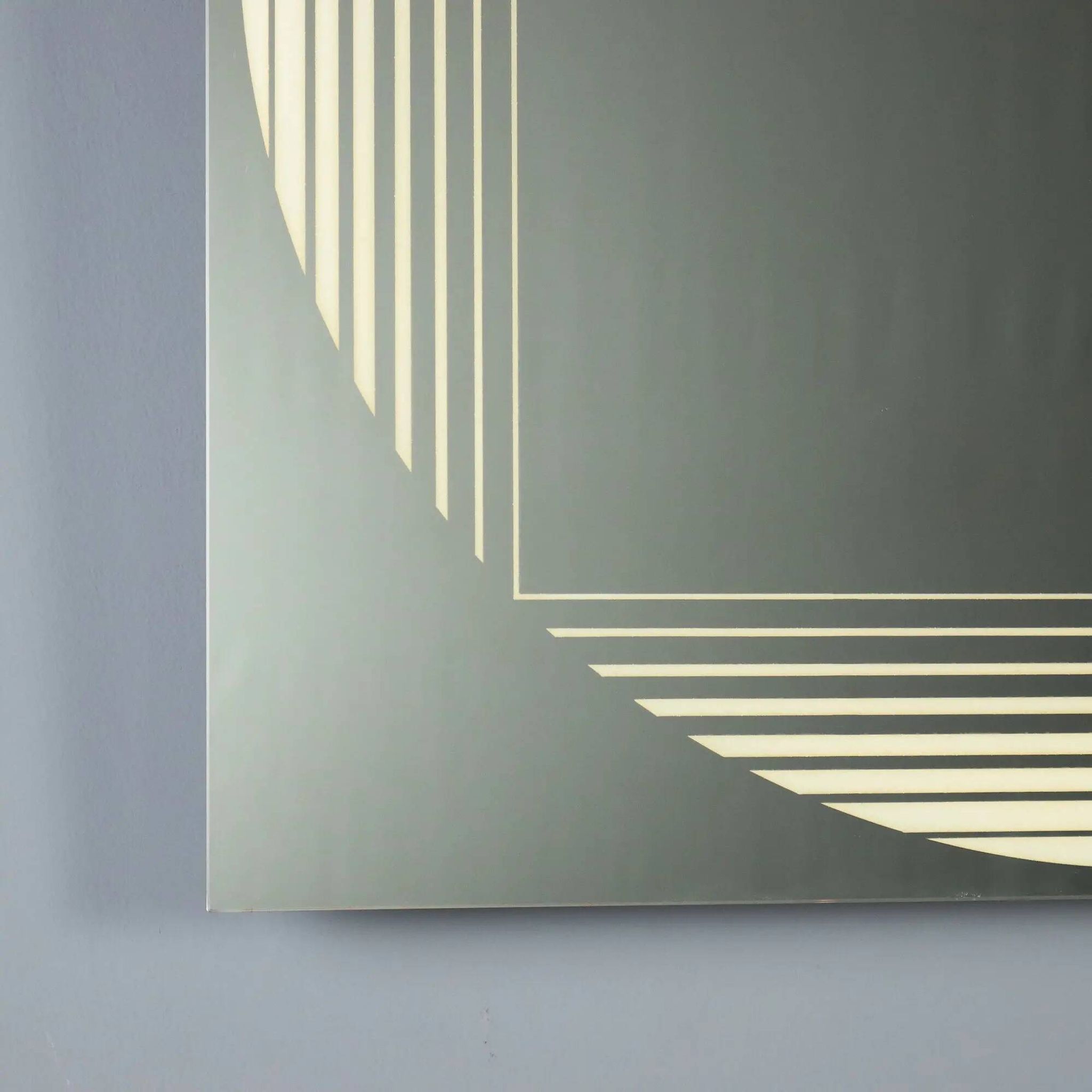 Vintage mirror FontanaArte Brama design Gianni Celada Italy 1970s