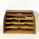 Vintage curtain mail holder