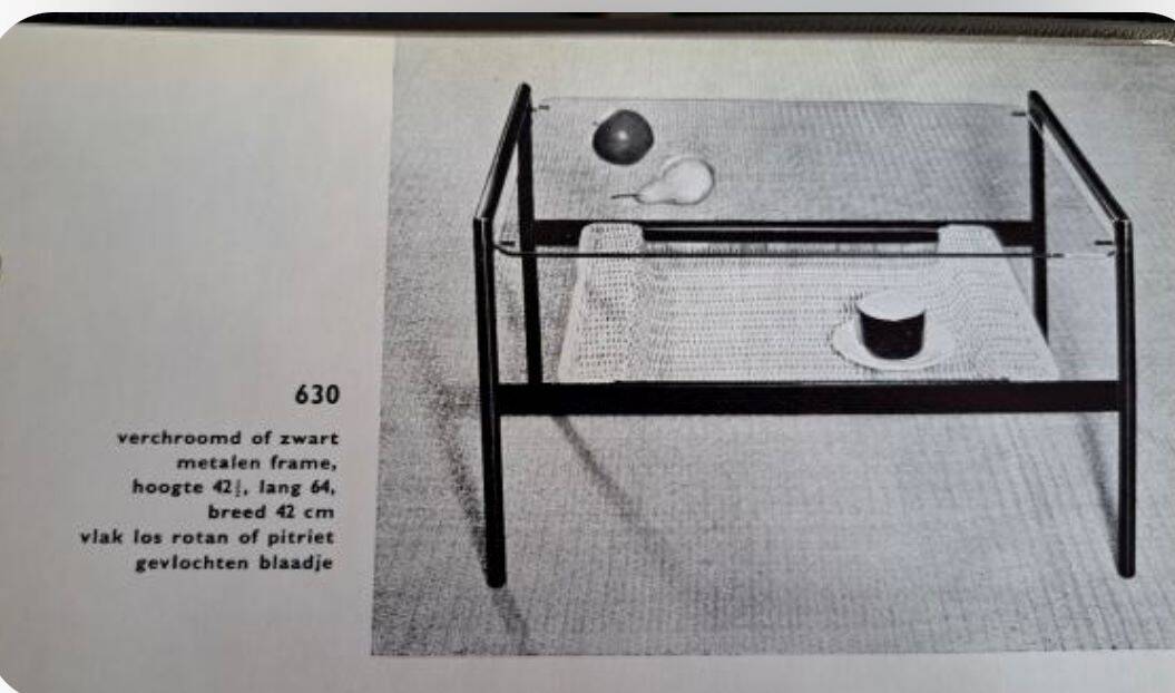 Fauteuil et table basse ou d'appoint, Gebr. Jonkers, années 50/60