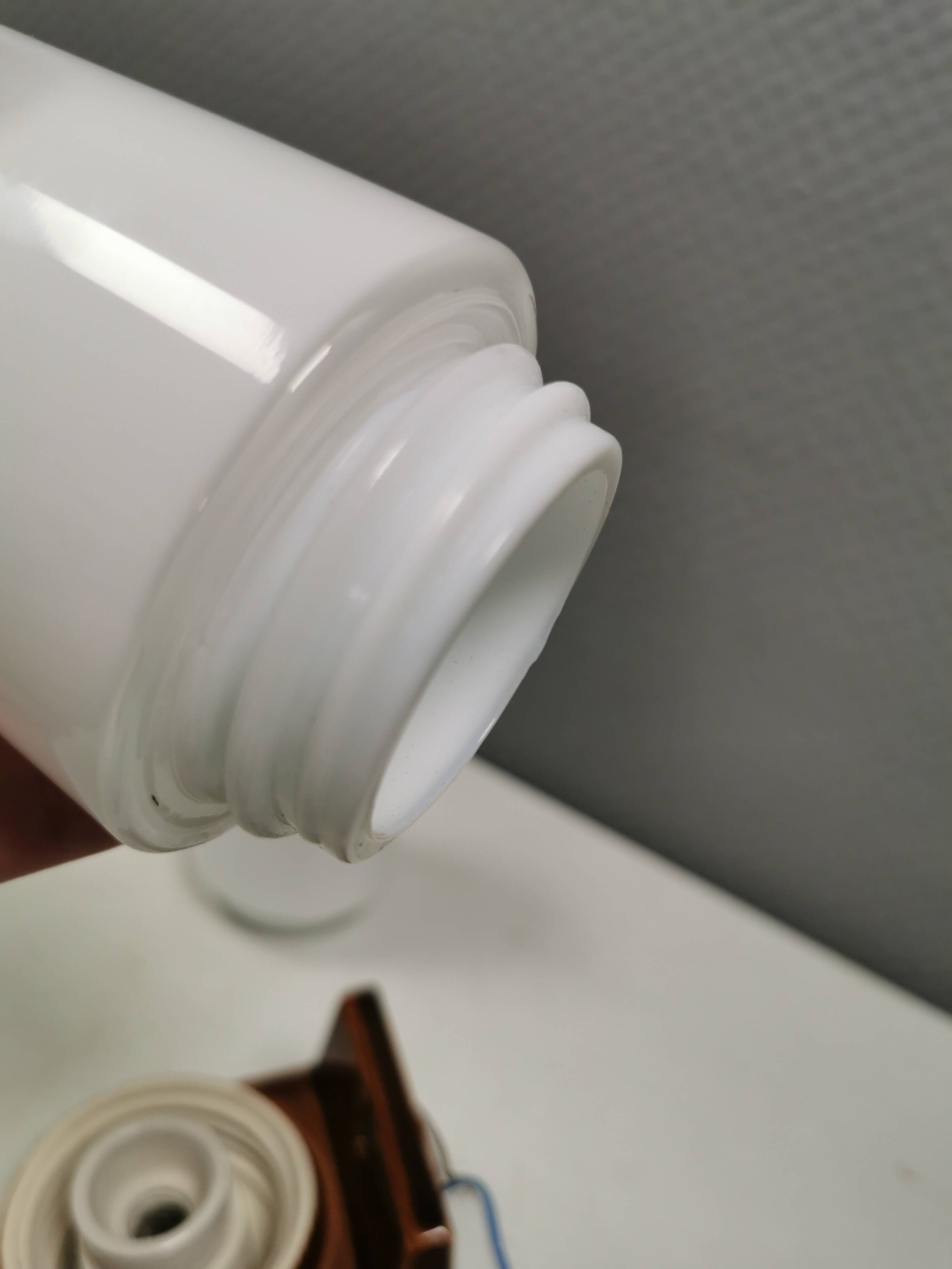 Ceramic bathroom lamp designed by Sigvard Bernadotte for Ifö Sweden 60-70s