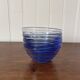 Lot 5 bols en verre bleu Bormioli Rocco