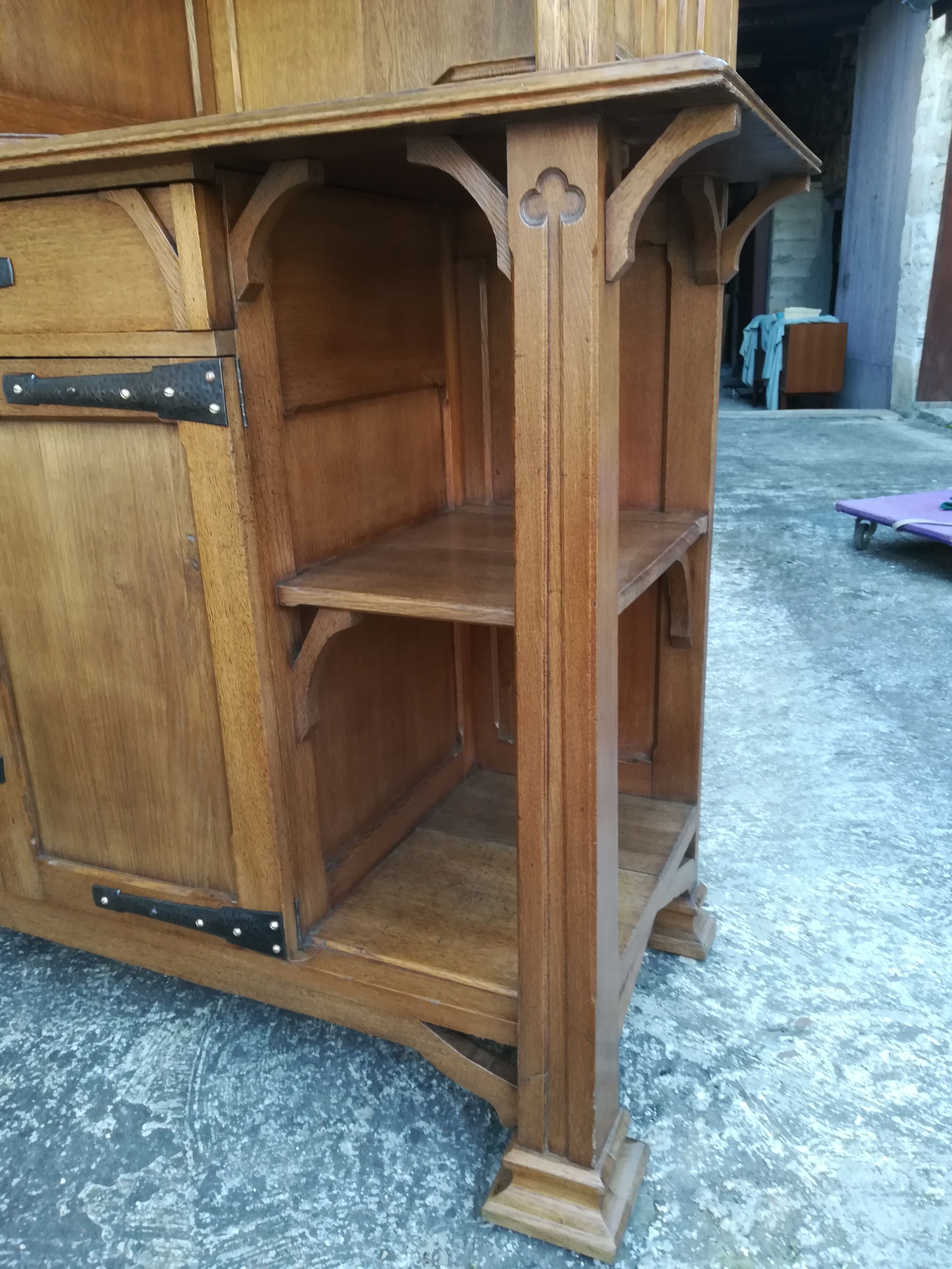Asymetric art nouveau buffet