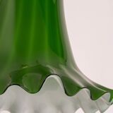 Green glass pendant by Peill & Putzler, Germany, 1970.