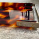 Vintage plateau in tortoiseshell lucite, Maison Mercier style.