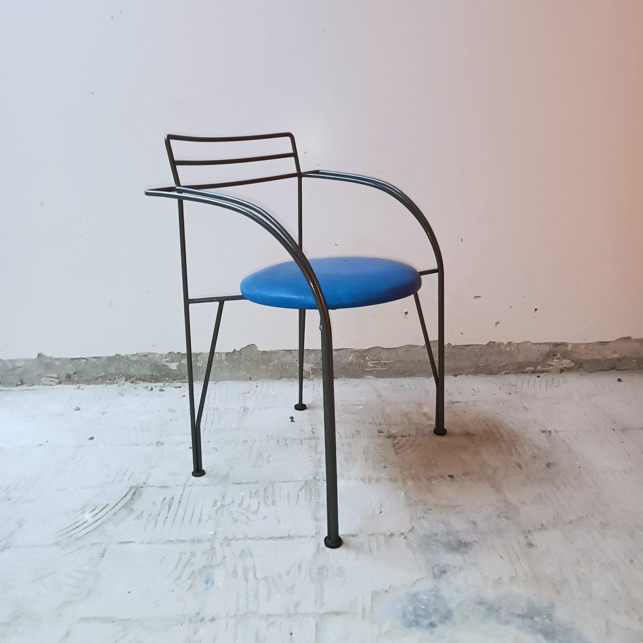 6 chairs design 1985 collection "Lune d'Argent", Pascal Mourgue vintage