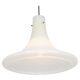Superb large opaline glass pendant by Limburg, Germany, 1970s.