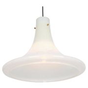 Suspension en verre opalin par Limburg, Allemagne, années 1970