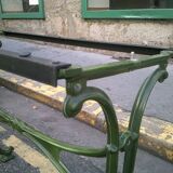 Marble and metal bistro table