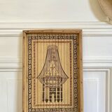 Vintage bamboo plateau