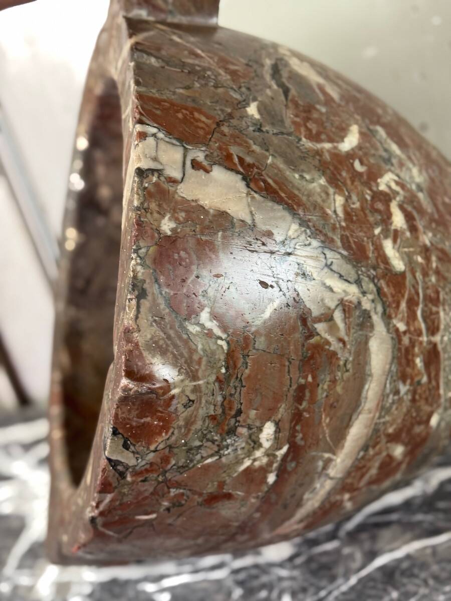 Large marble mortar from Rance, 18th century