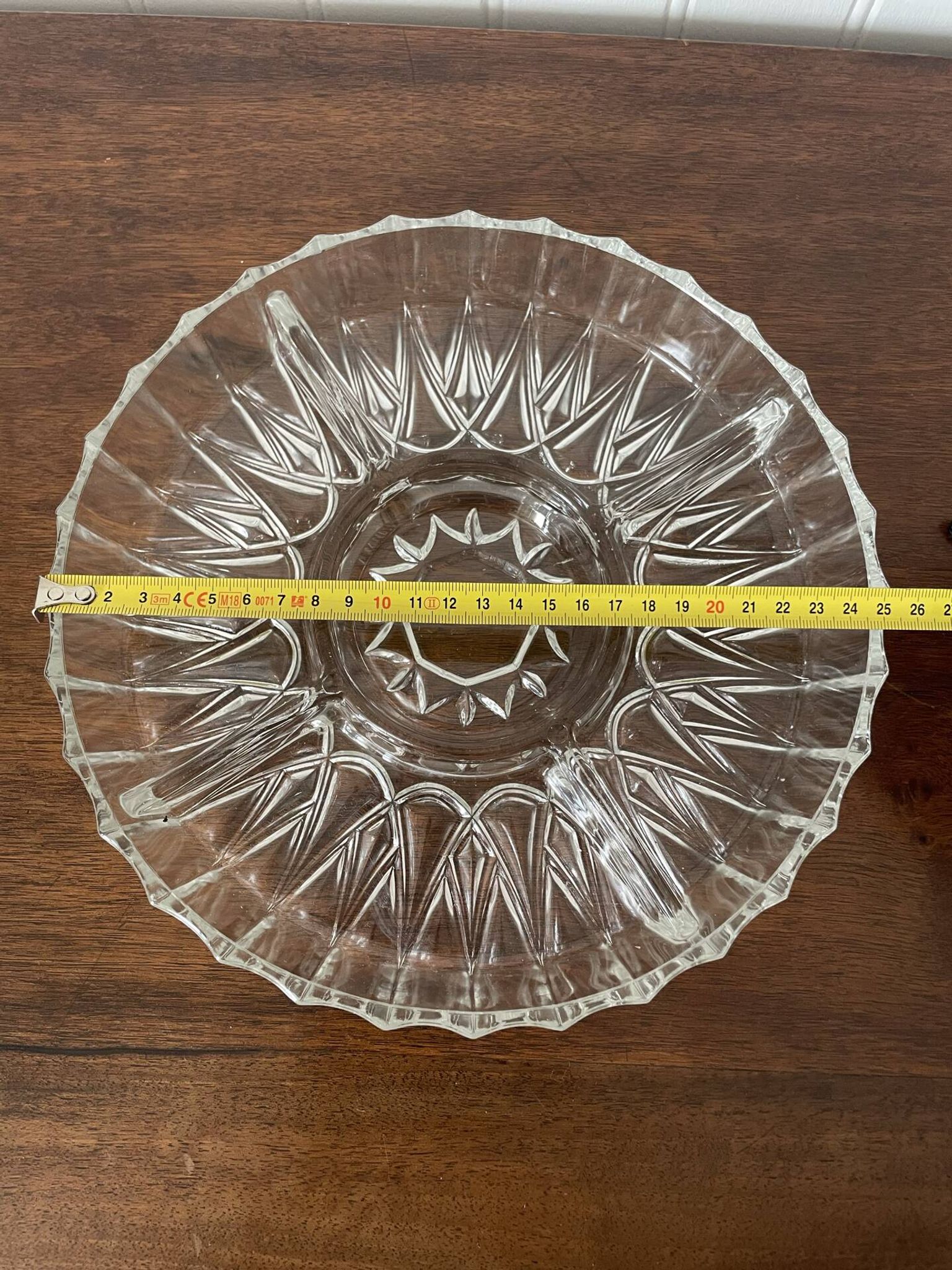 Glass dish made in France