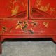 Antique Chinese hand-lacquered side table, large sideboard.