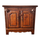 Brutalist buffet French work in solid oak – 1970s