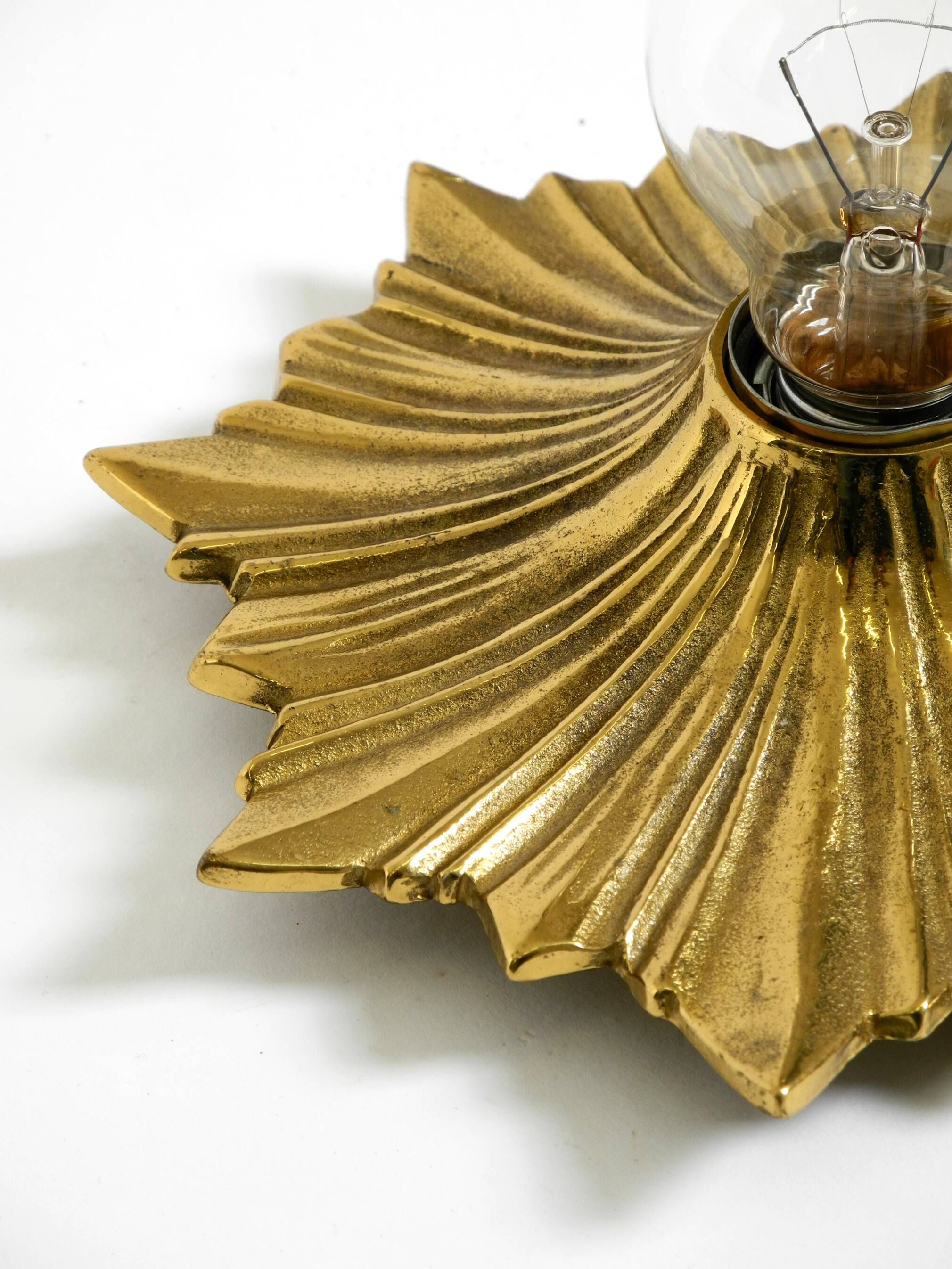 1960s Space Age Star Design Wall or Ceiling Lamps in Bronze