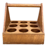 Vintage wooden glass holder