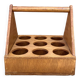 Porte-verres vintage en bois
