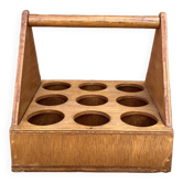 Vintage wooden glass holder