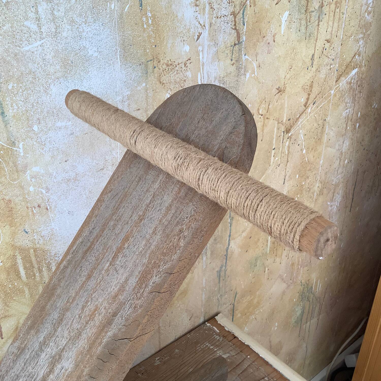 Wooden rocking horse