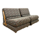 Mid-Century Folding Two-Seat Sofa, 1970s, Czechoslovakia