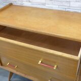 Commode vintage pieds compas