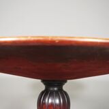 Round mahogany table , 1950