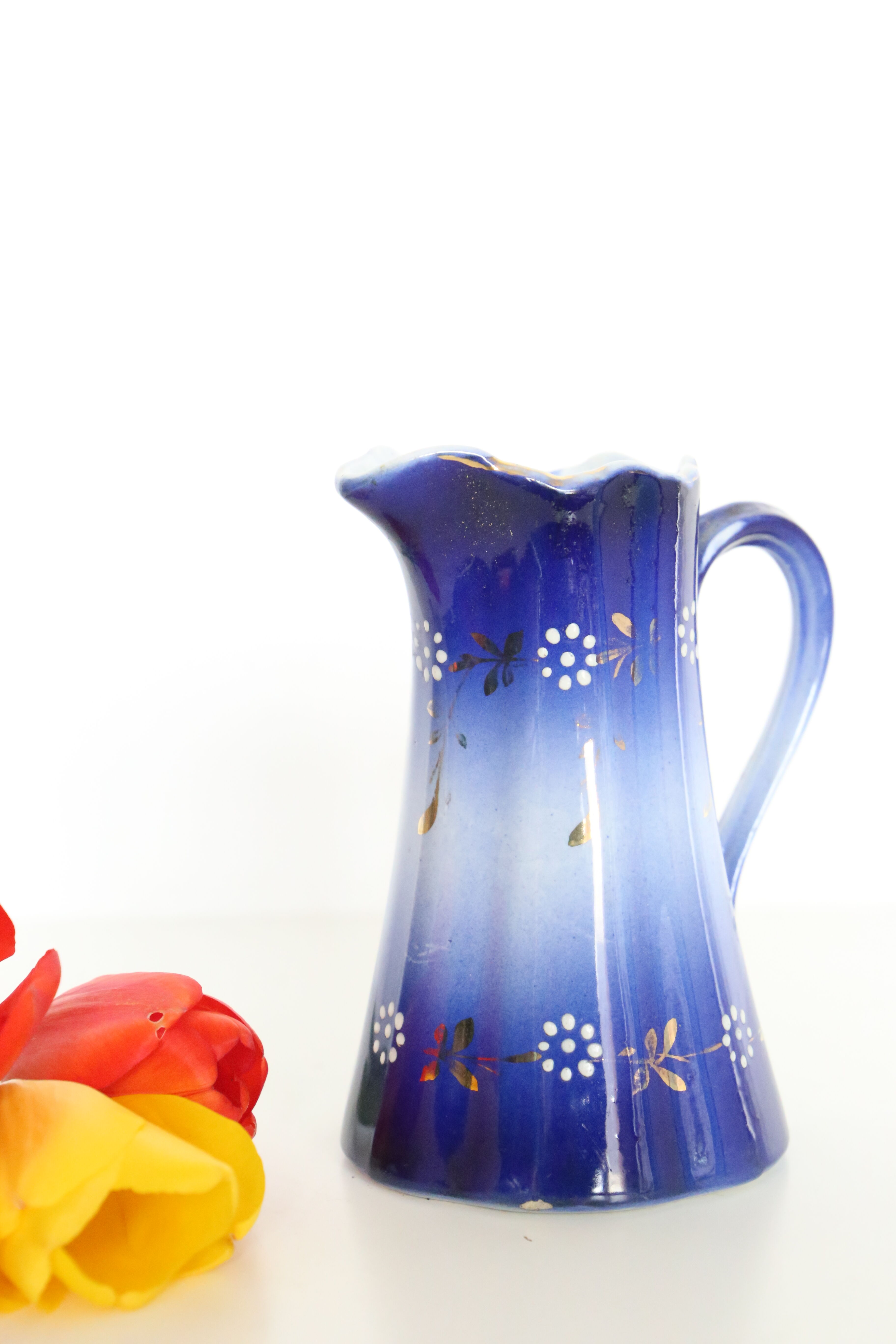 Antique pitcher Luneville Keller and Guerin