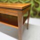 Teak serving table with casters, 1970s