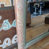 Vintage gray and pink mirror 35 x 25cm