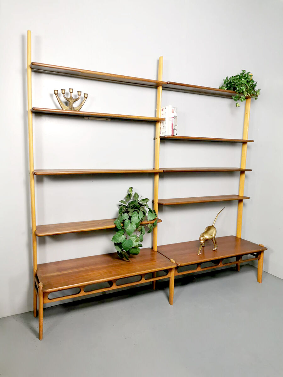 Set of 2 vintage design wall units by William Watting for A. Mikael Laursen