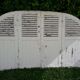 Curved shutters oak and fir H156xL245