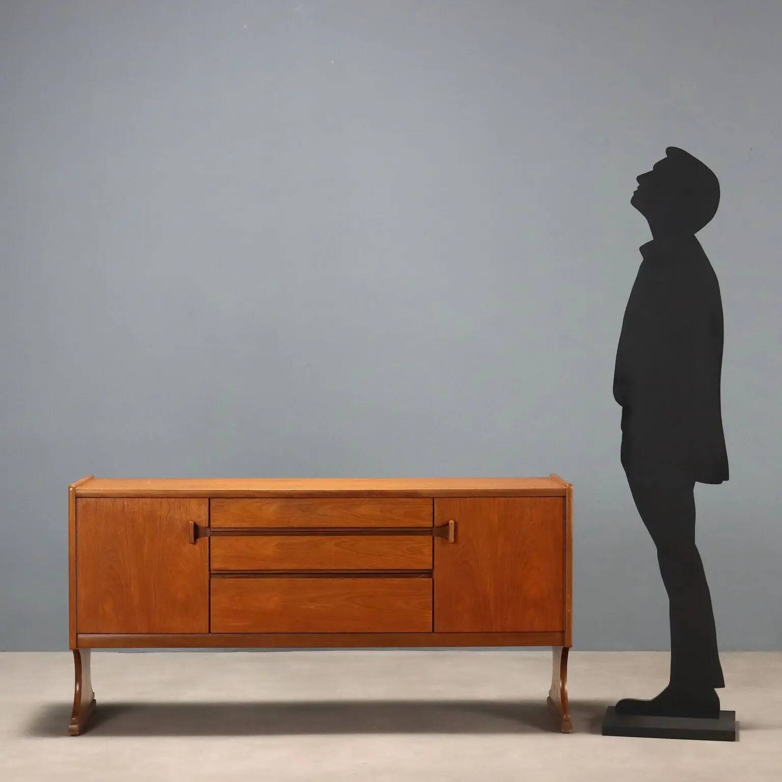 Vintage teak enfilade, Nordic design, 1960s.