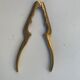 Nutcracker, vintage chiseled golden brass