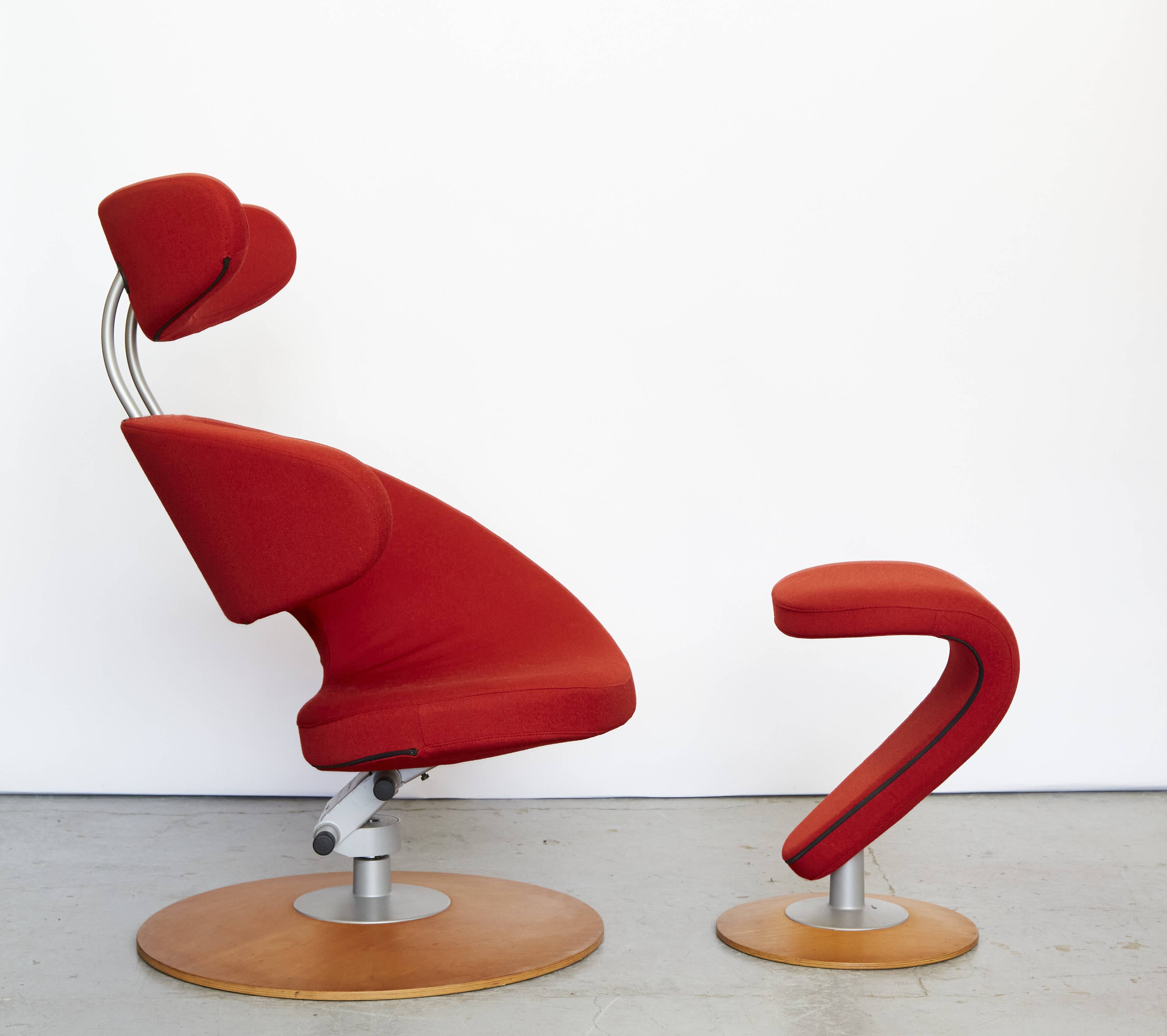 Lounge Chair & Ottoman Peel by Olav Eldøy Asu for Stokke