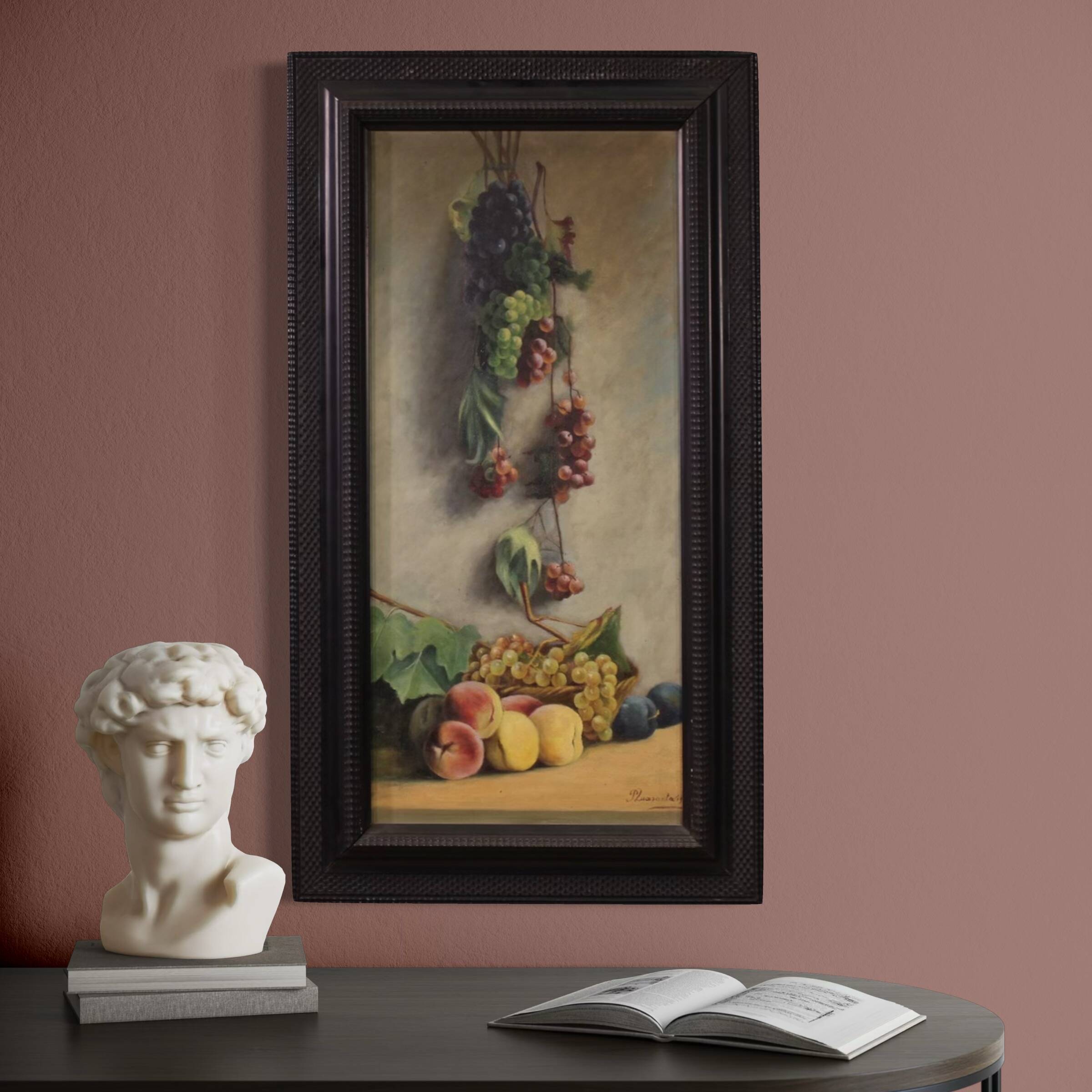 Italian still life painting signed and dated 1919