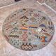 Tapis rond marocain - tapis rond personnalisé - tapis gris - tapis rond