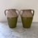 Pair of two-coloured jars