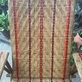 Chaise longue rotin