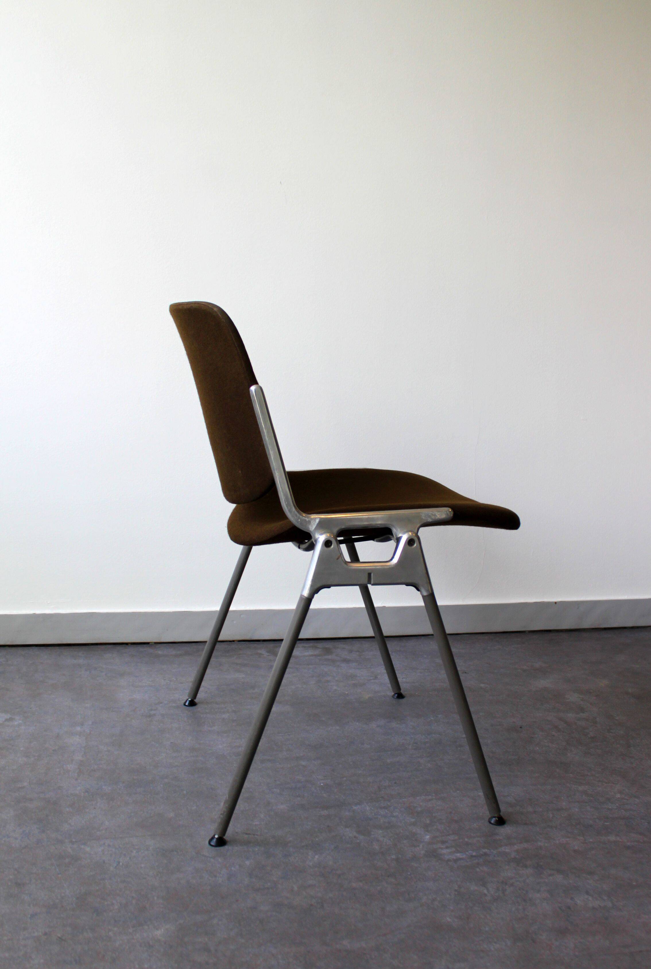 Set of 4 DSC 106 chairs by Giancarlo Piretti for Castelli, Italy, 70s